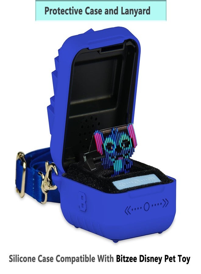 RAWECUD Silicone Case for Bitzee Disney Interactive Toy Digital Pet, Protective Cover for Bitzee Disney Virtual Digital Pet Accessories (Blue) - Image 2